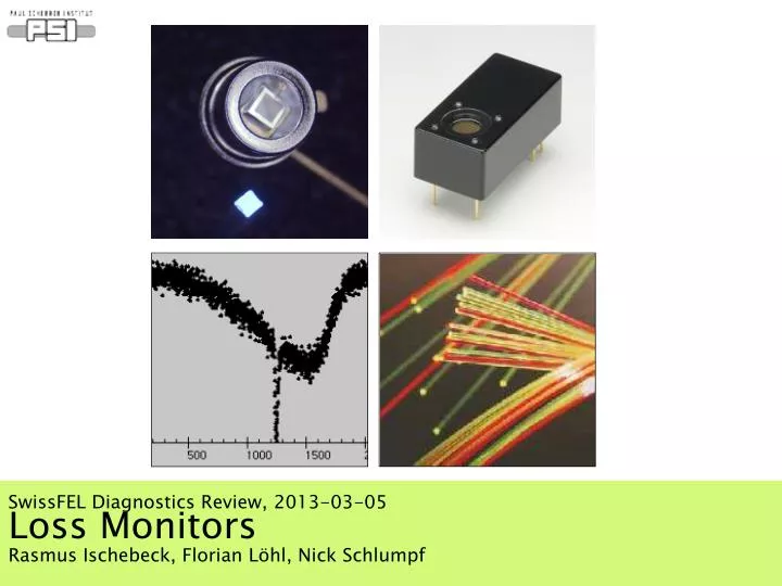 swissfel diagnostics review 2013 03 05 loss monitors rasmus ischebeck florian l hl nick schlumpf