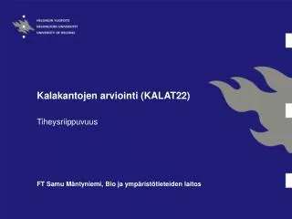 kalakantojen arviointi kalat22