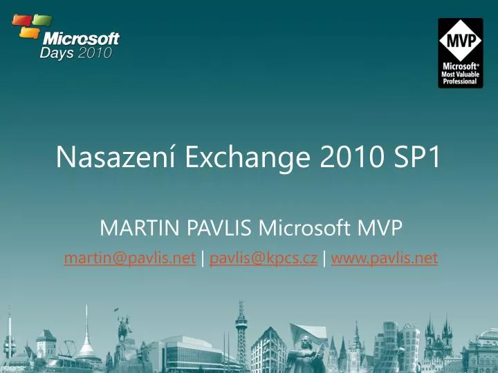 nasazen exchange 2010 sp1