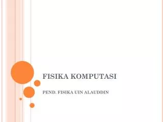 fisika komputasi