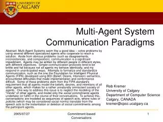 Multi-Agent System Communication Paradigms