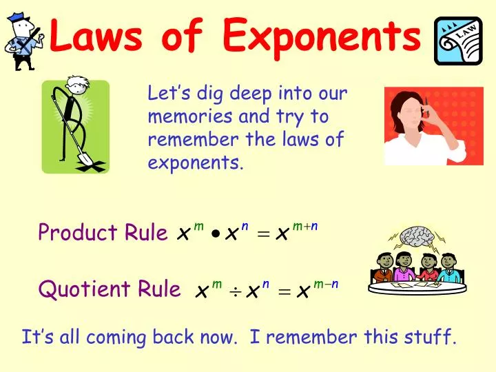 laws of exponents