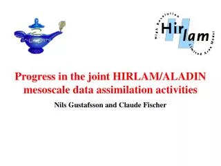 Progress in the joint HIRLAM/ALADIN mesoscale data assimilation activities