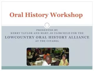 Oral History Workshop