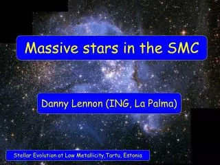 Massive stars in the SMC