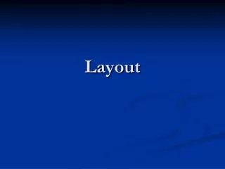 layout