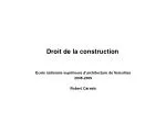 Droit de la construction - slide 1