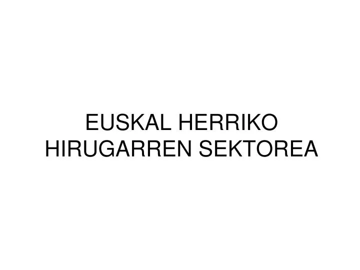 euskal herriko hirugarren sektorea