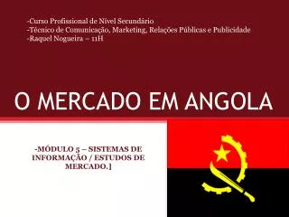o mercado em angola