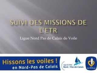 suivi des missions de l etr