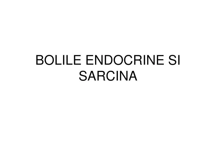 bolile endocrine si sarcina