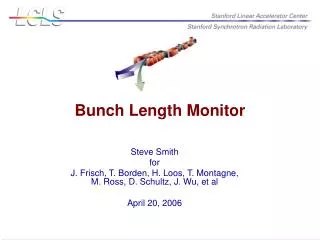 Steve Smith for J. Frisch, T. Borden, H. Loos, T. Montagne, M. Ross, D. Schultz, J. Wu, et al