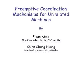 Preemptive Coordination Mechanisms for Unrelated Machines