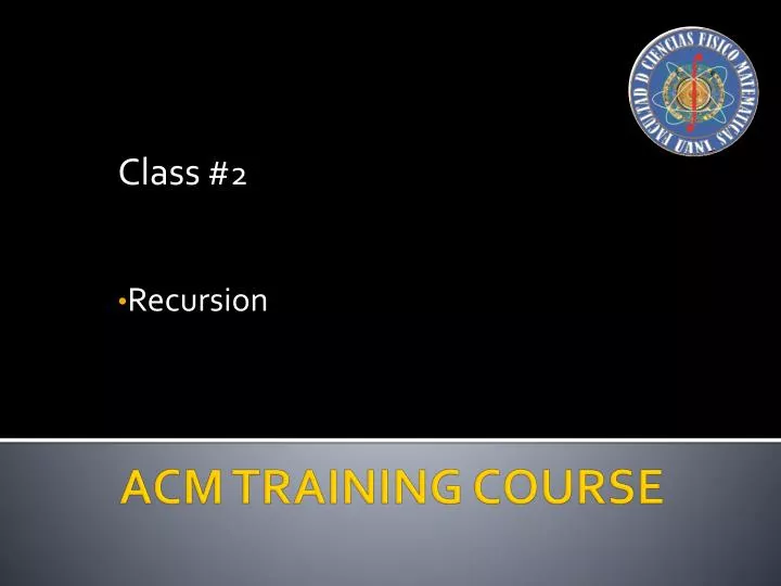 class 2 recursion