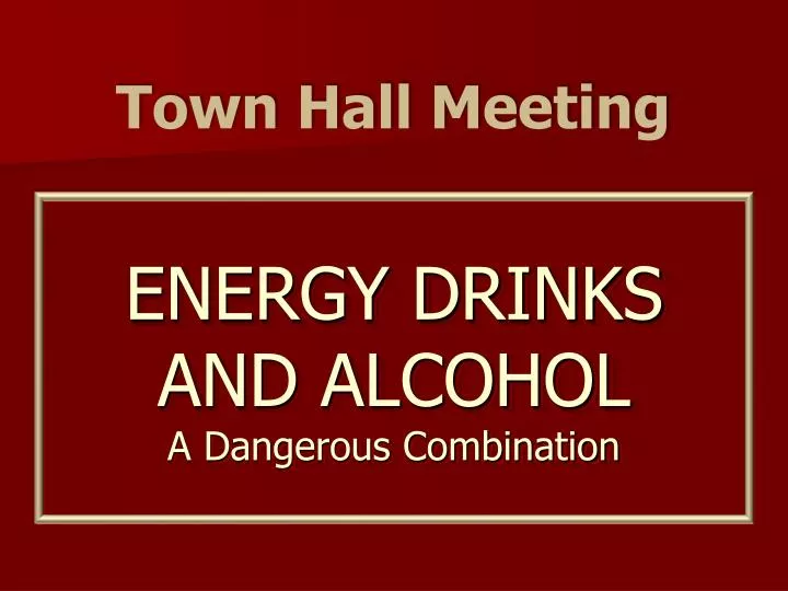 energy drinks and alcohol a dangerous combination