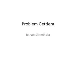 problem gettiera