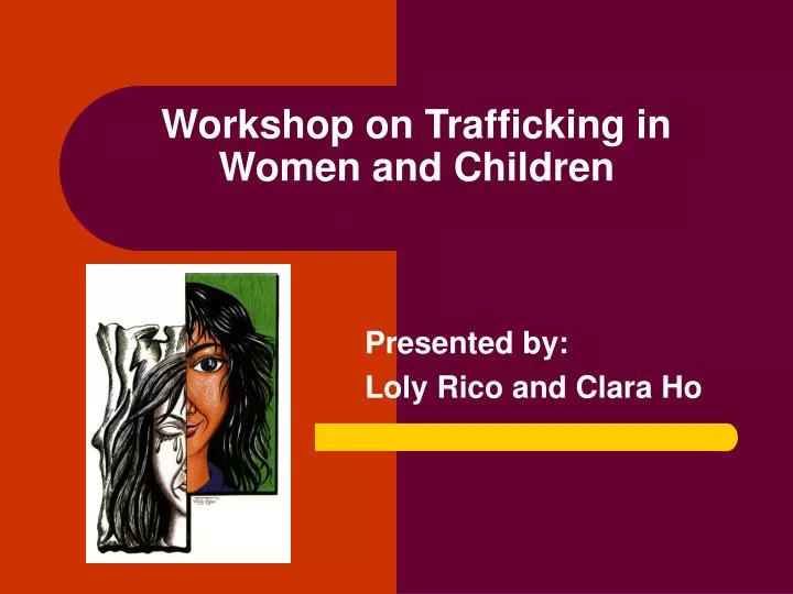 workshop on trafficking in women and children