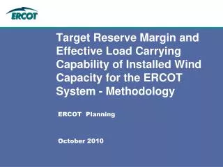 ERCOT Planning October 2010