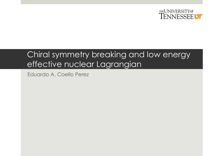 chiral symmetry breaking and low energy effective nuclear lagrangian