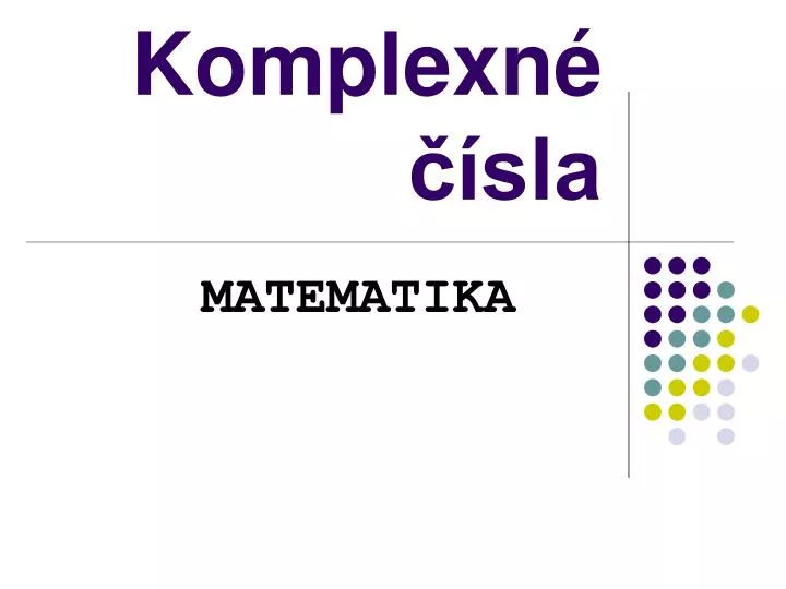 komplexn sla