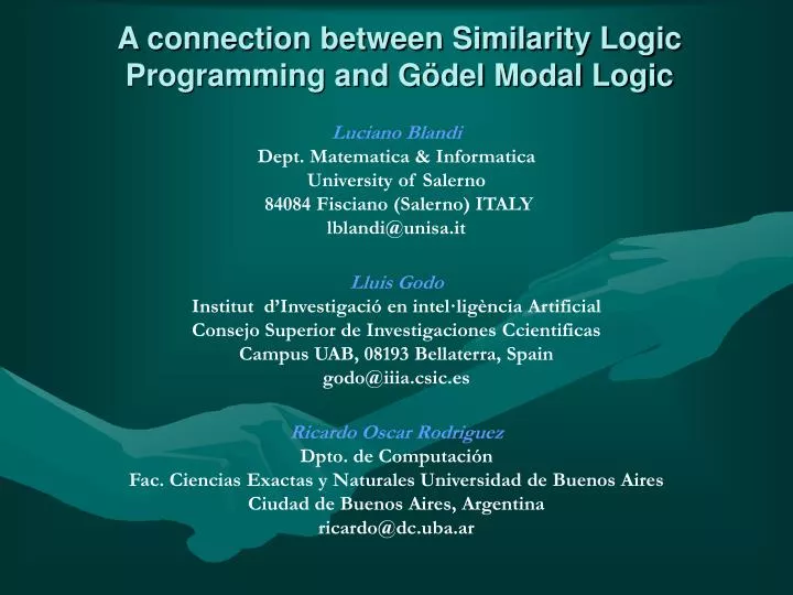 a connection between similarity logic programming and g del modal logic