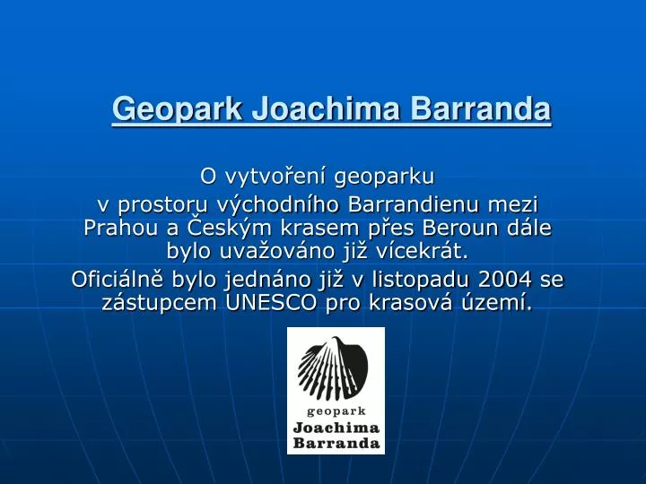 geopark joachima barranda