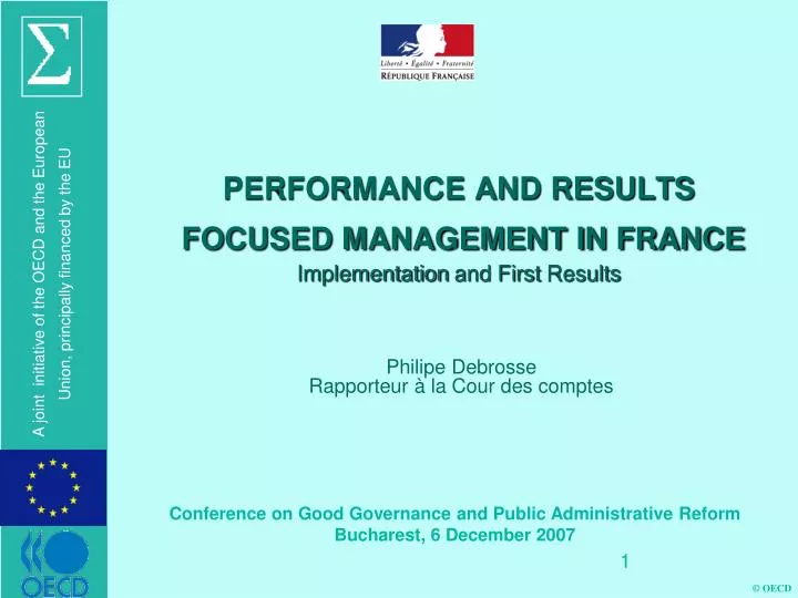 performance and results focused management in france implementation and first results