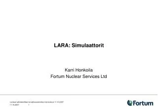 lara simulaattorit