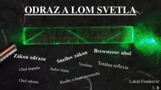 odraz a lom svetla