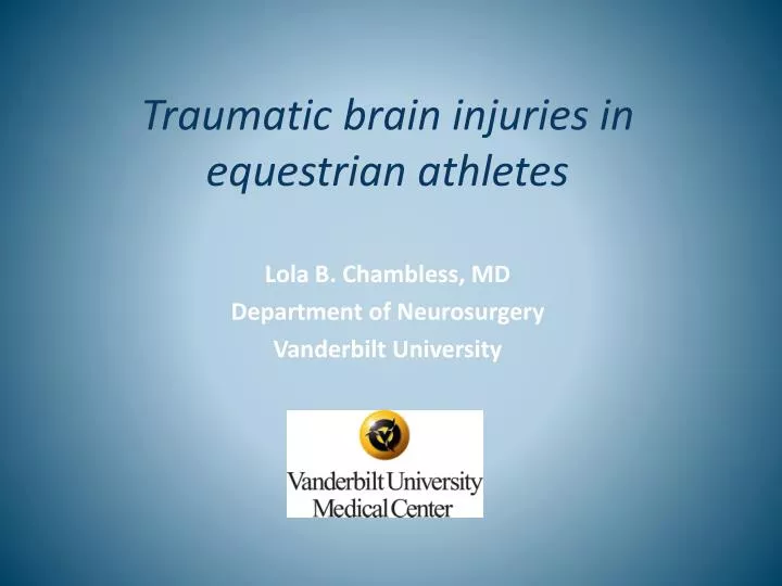 traumatic brain injuries in equestrian athletes