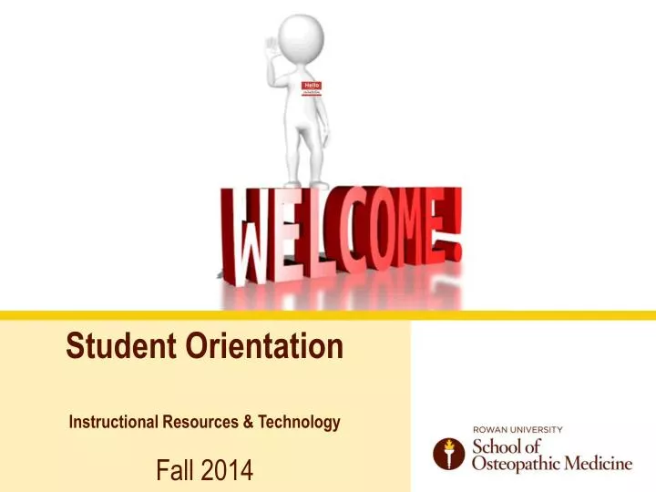 student orientation instructional resources technology