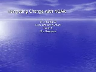 Navigating Change with NOAA