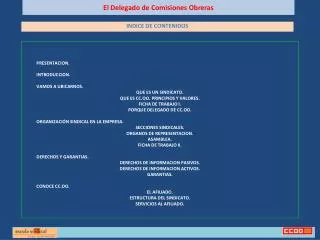 el delegado de comisiones obreras