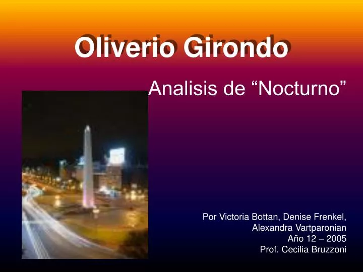 oliverio girondo