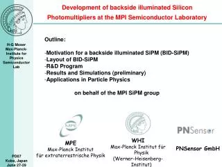 Development of backside illuminated Silicon Photomultipliers at the MPI Semiconductor Laboratory