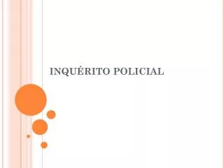 inqu rito policial