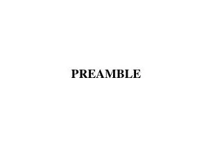 PREAMBLE