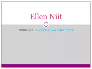 ellen niit