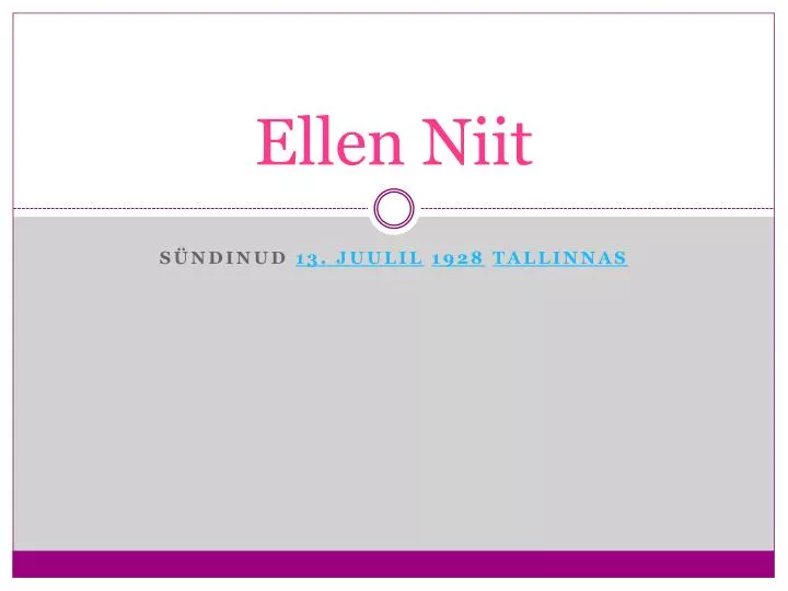 ellen niit