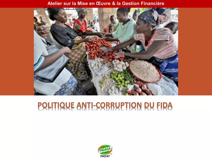 politique anti corruption du fida