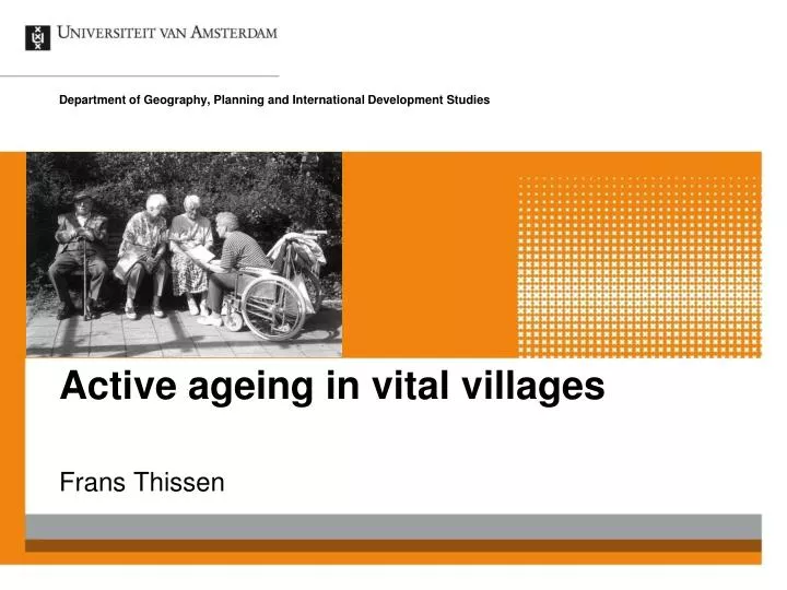 active ageing in vital villages