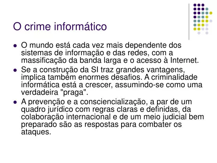 o crime inform tico