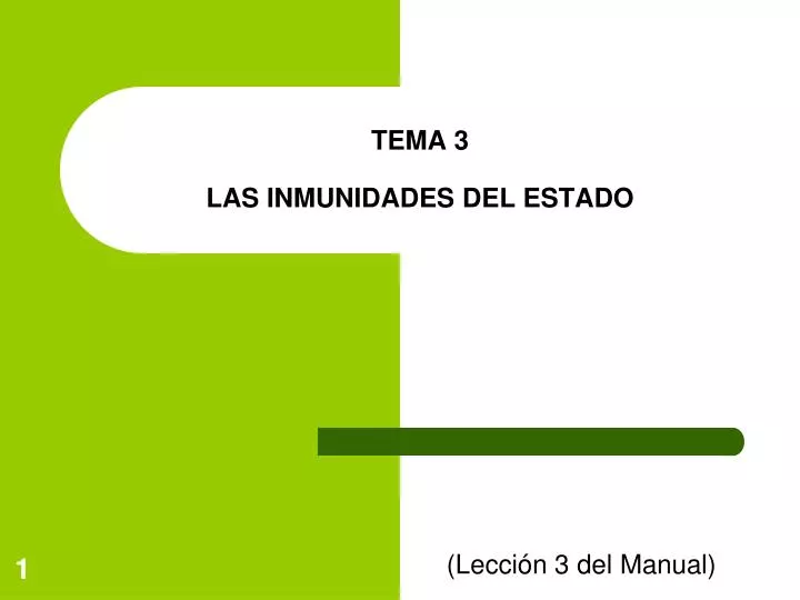 tema 3 las inmunidades del estado