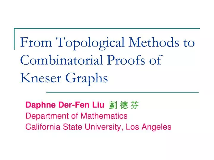 from topological methods to combinatorial proofs of kneser graphs