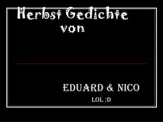 herbst gedichte von