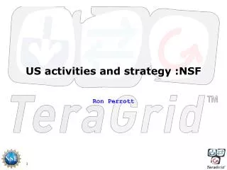US activities and strategy :NSF