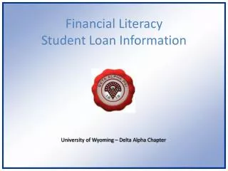 Financial Literacy Student Loan Information