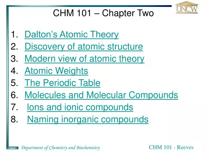 chm 101 chapter two