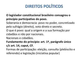 direitos pol ticos
