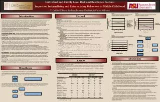 Individual and Family Level Risk and Resilience Factors: